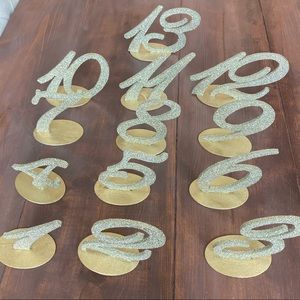 Wedding Table Numbers 1-13